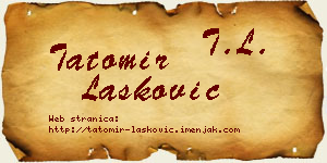 Tatomir Lasković vizit kartica